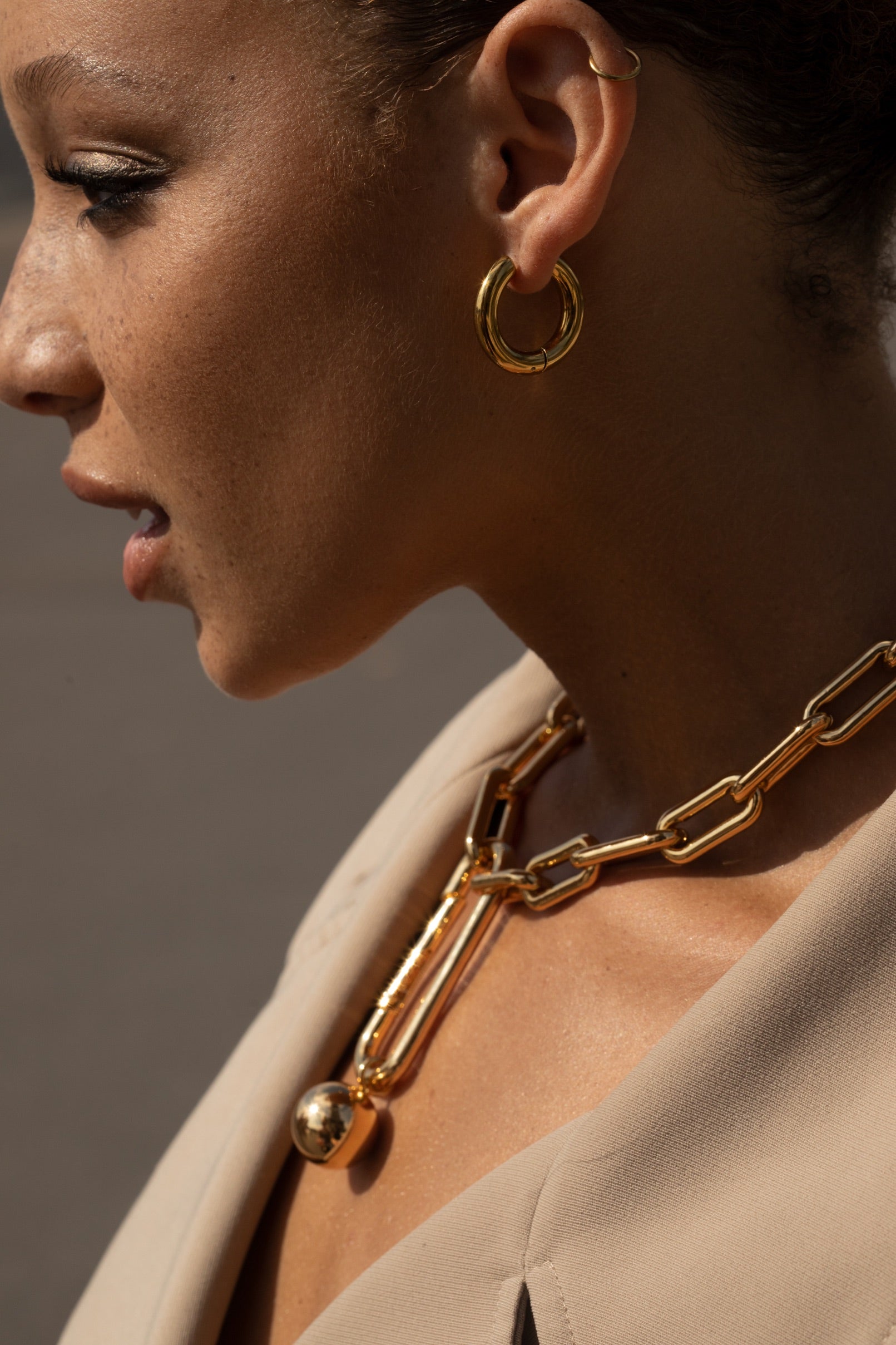 Jess Hoops - Gold