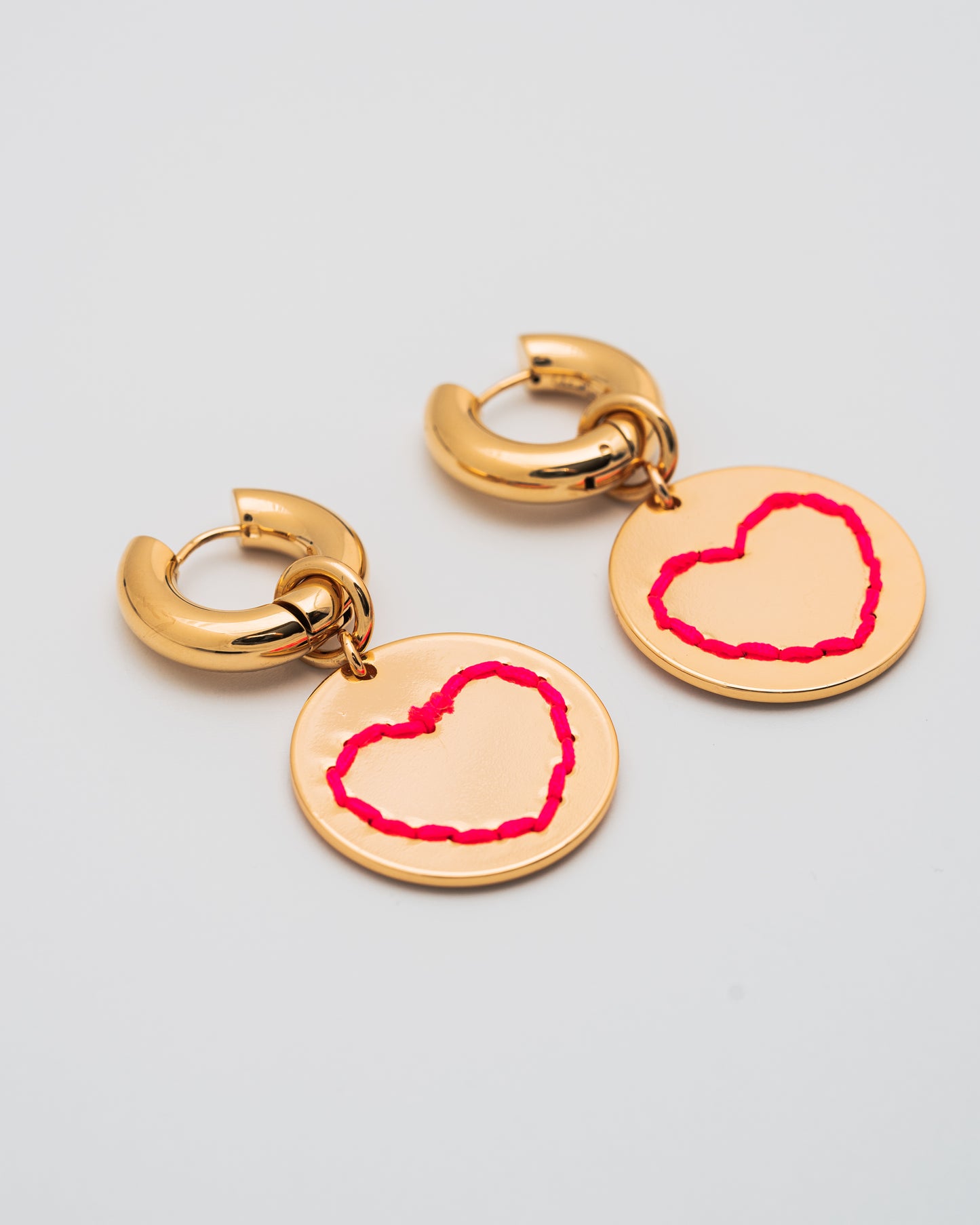 Love Is All You Need Earrings- Fuschia