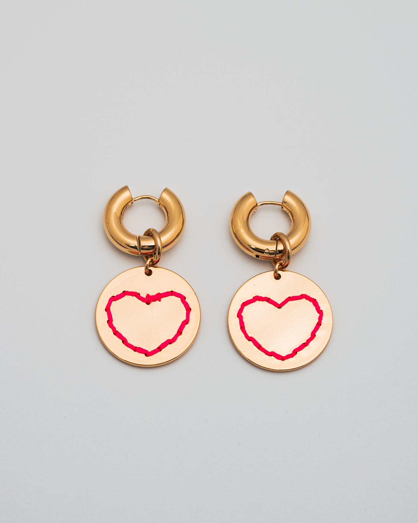 Love Is All You Need Earrings- Fuschia