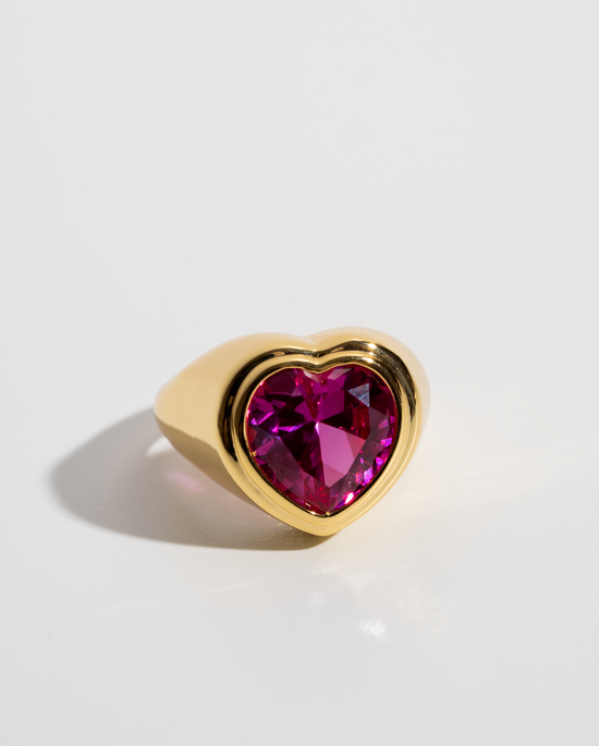 Bague de pivoine rose